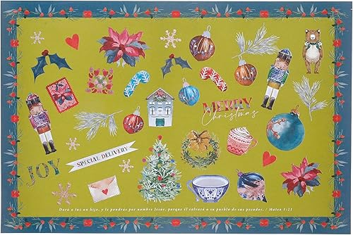 Miniatura 6 de Set de 24 Individuales de Papel - Navidad, el Día que Nació el Amor