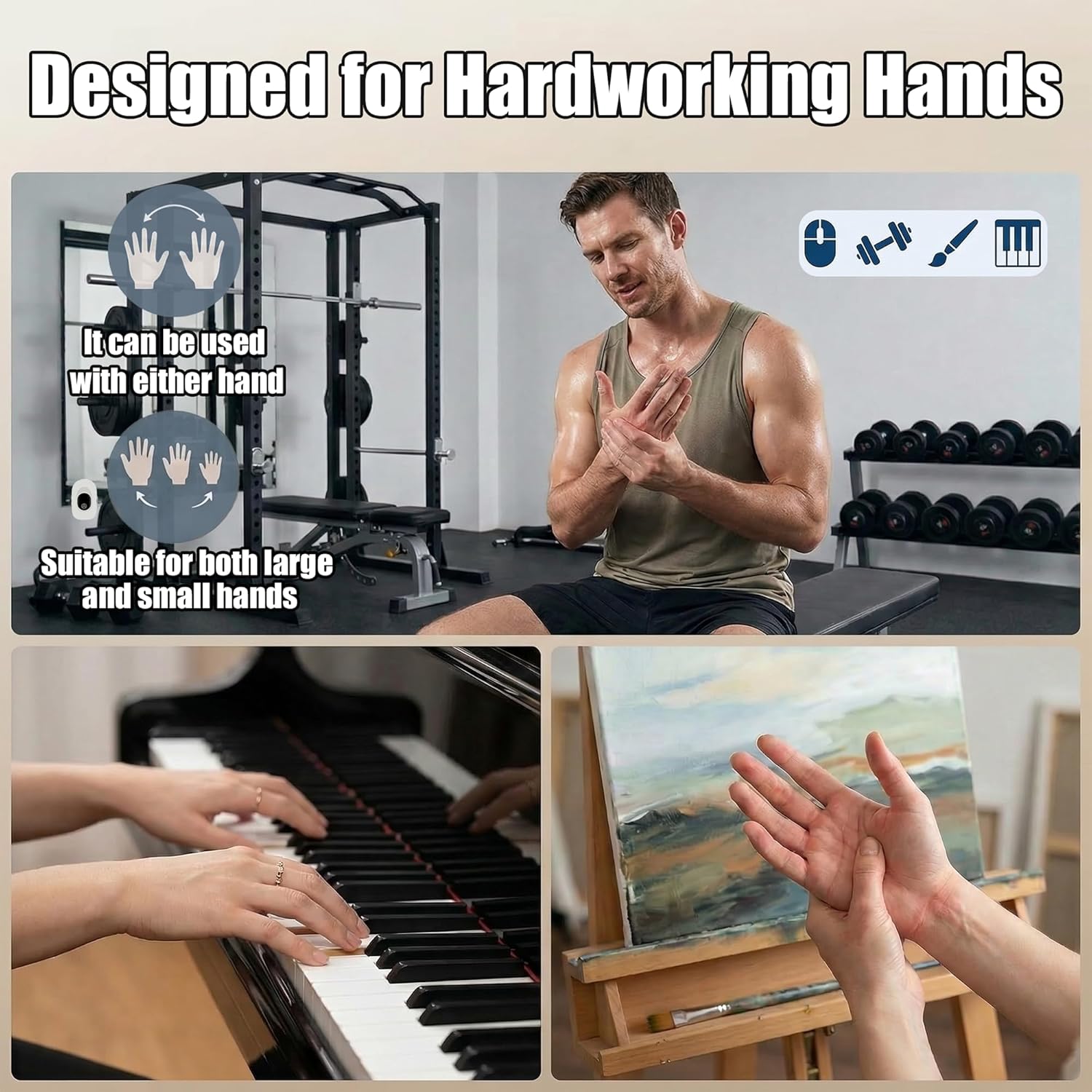 Hand Massager for Arthritis & Carpal Tunnel, Heated Hand Massager with 5 Air Compression & Kneading, Built-in Finger Stretching to Relax Fingers, Ideal Gift for Mother’s Day, Birthday & Thanksgiving