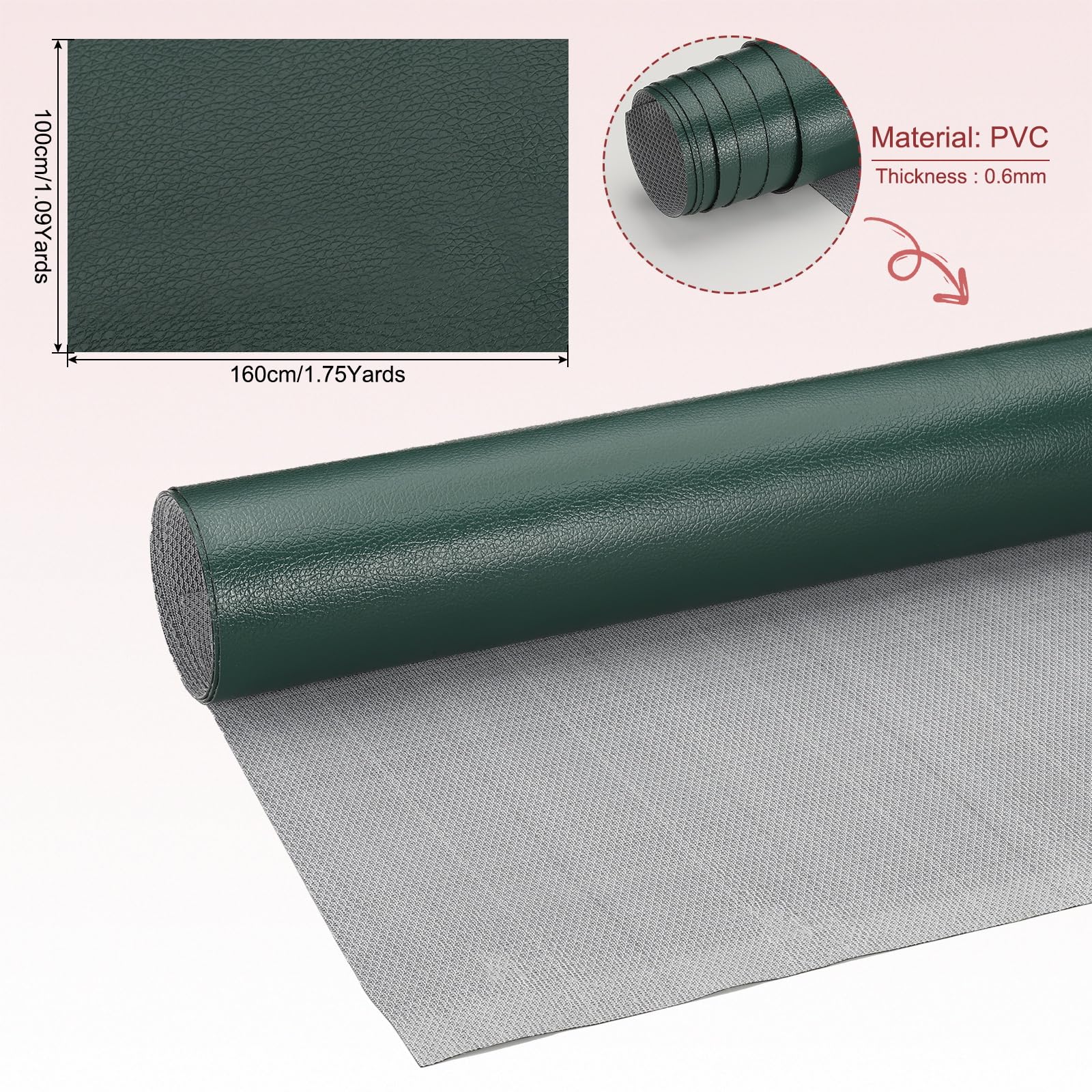 PATIKIL 63x39.4in Faux Leather Sheets - Image 2