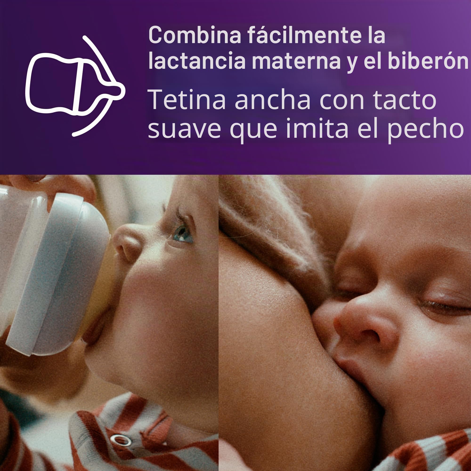 Philips AVENT Natural Response Tetinas para biberón Flujo 3, 1M+, 4 unidades, SCY963/04