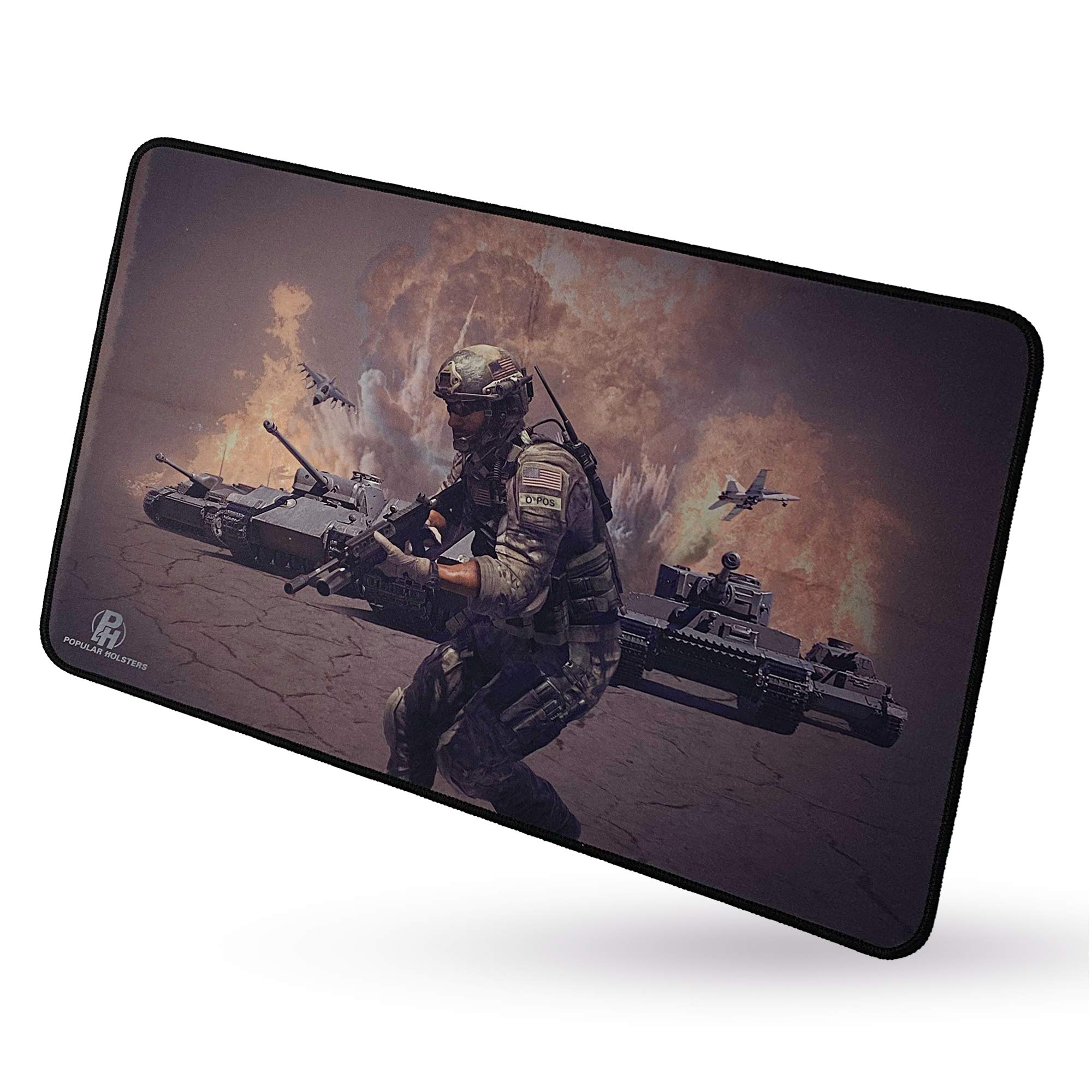 Gun Cleaning Mat for All Guns by PH - Gun Mat Measures 11"x17"x 0.3 mm - Oil and Solvent Resistant Padded Non-Slip - Compatible with Small to Large Pistols - Workbench Mat for Firearm Maintenance