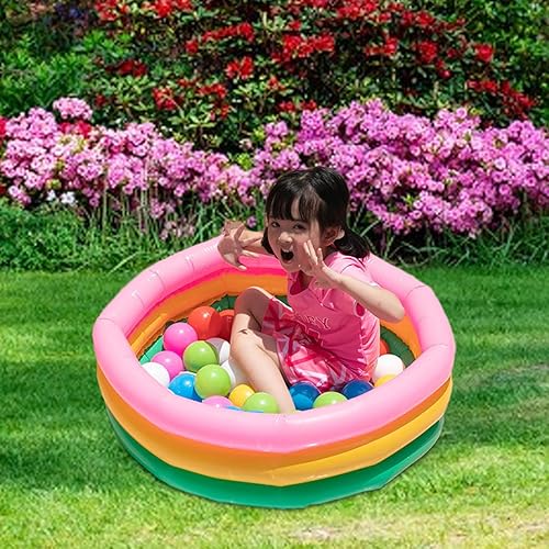 Miniatura 5 de Piscina inflable para niños  Piscina inflable redonda  Piscina portátil para niños, piscina familiar inflable para patio trasero, jardín, fiesta de