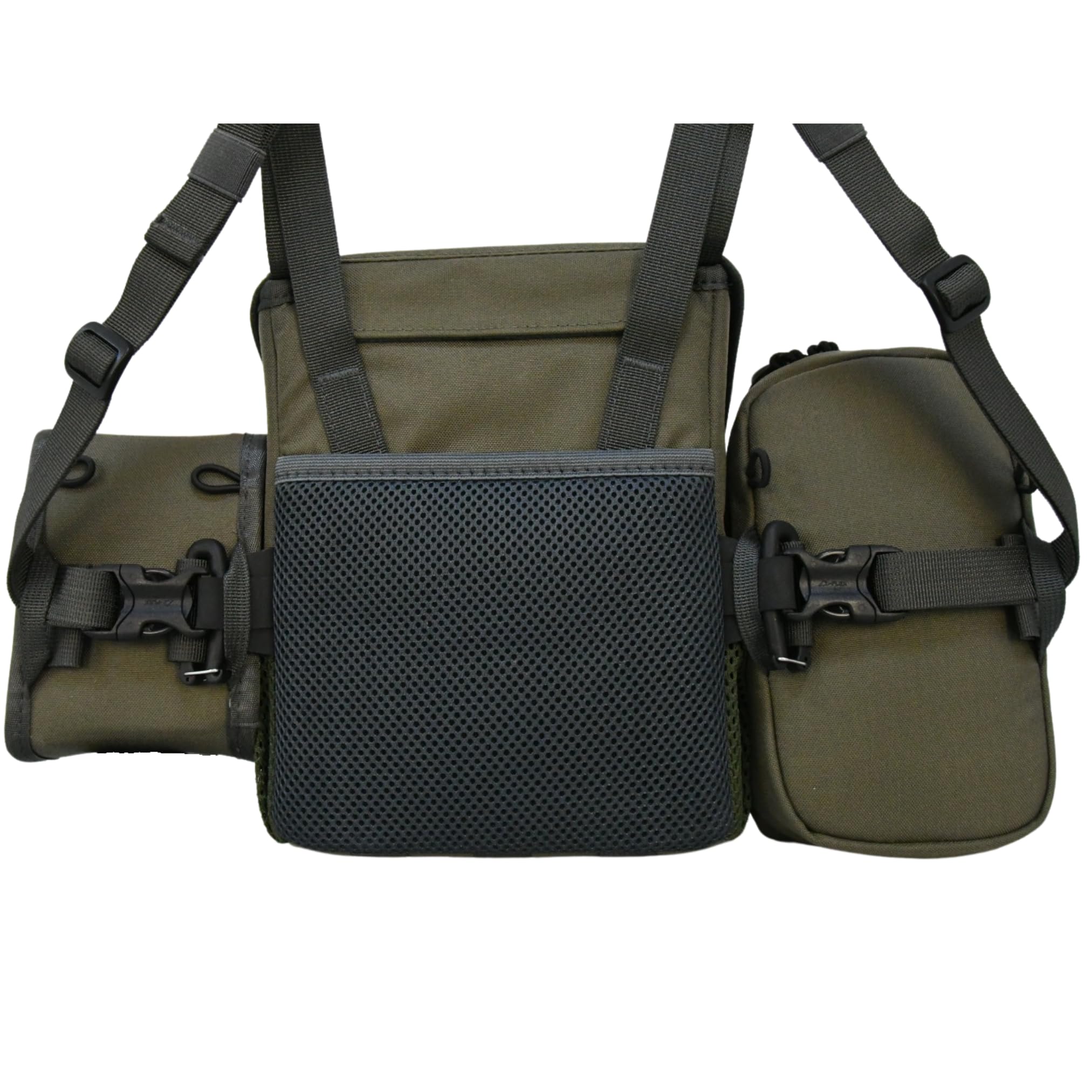 Dale & Company Recon Pro Fernglas-Brusttasche mit Magnetverschluss – wasserdichte Bino-Tasche mit Entfernungsmesser-Tasche, Handyhalter, Objektivreiniger – perfekt für Jagd, Wandern, Vogelbeobachtung