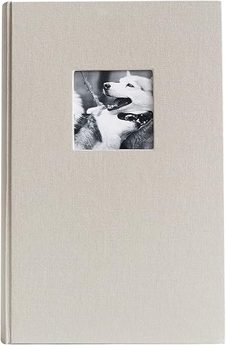 Kolo Hudson - Álbum de fotos 3up con capacidad para 300 fotos de 4 x 6 ideal para bodas y libros de bebés color negro