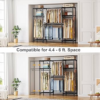 Amazon.com: Ulif E7 Garment Rack, Heavy Duty Clothes Storage
