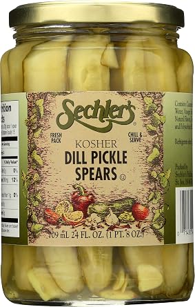 Sechlers Pickles Kosher Dill Spears, 24 oz