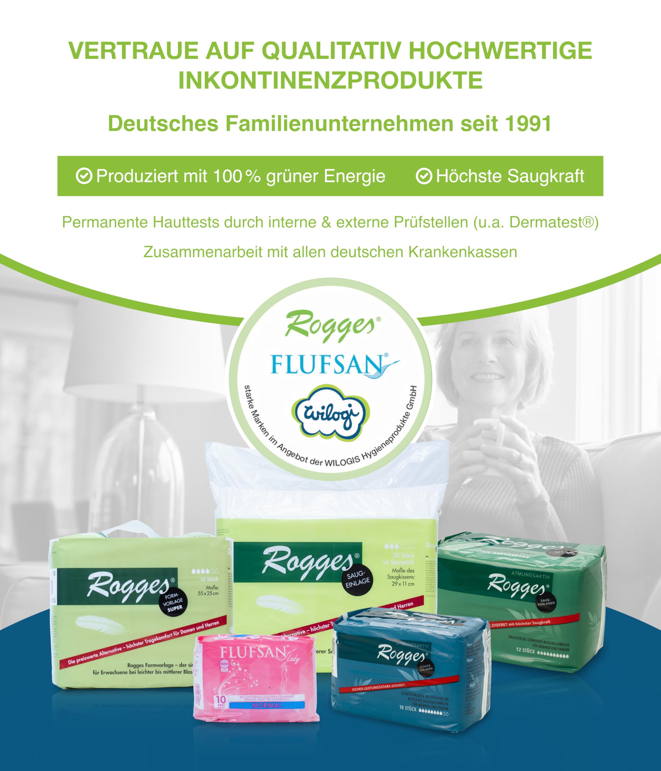 Damenbinden Inkontinenz Normal 12x10cm [12x10 Stück]-Überdurchschnittliche Saugfähigkeit-Ideal für Frauen - Perfekter Schutz bei Blasenschwäche-Hygienebinden - Deutsches Familienunternehmen