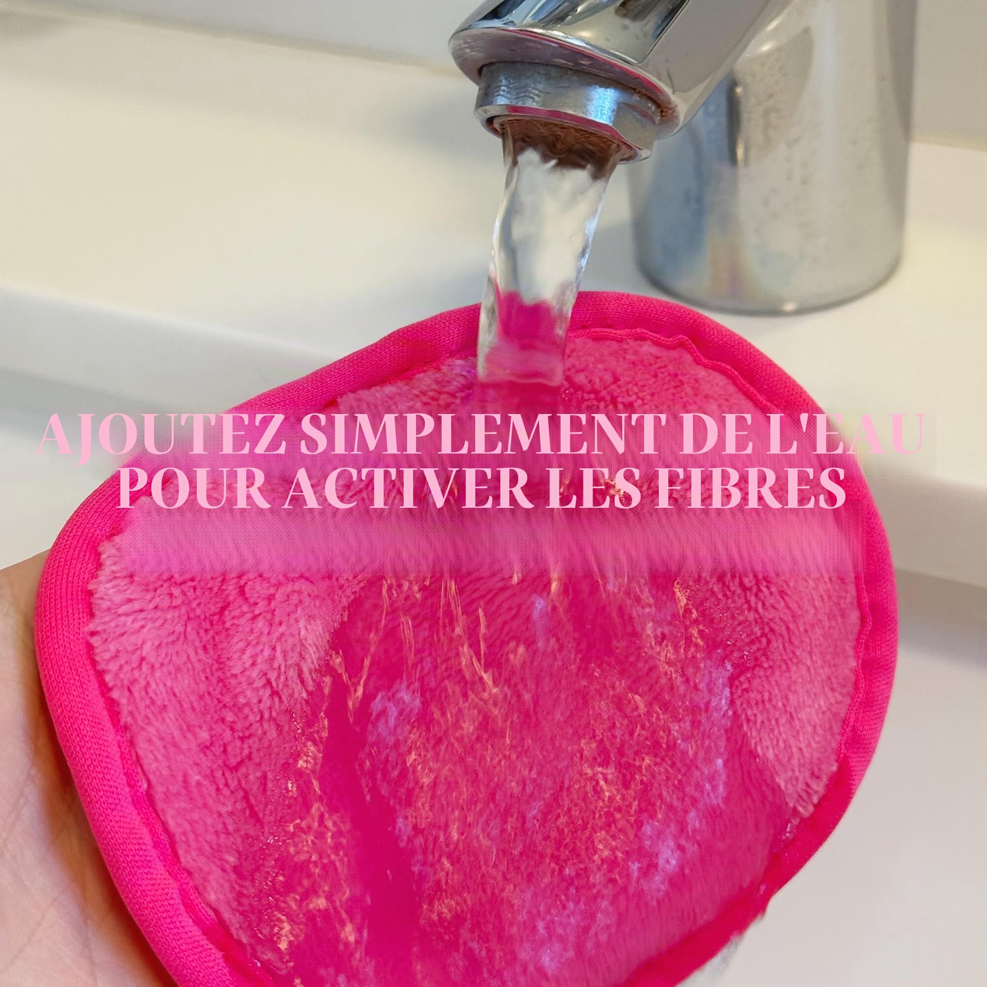 Makeup Eraser, Ensemble de 7 Jours, effacez Tout Le Maquillage avec Juste de l'eau, y Compris Le Mascara imperméable, Le Fond de Teint, Le Rouge à lèvres et Plus Encore. - Noir Chic