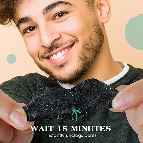 Miniatura 3 de Tiras para eliminar puntos negros para hombres, (120 tiras) de limpieza profunda para la nariz, tiras de poros de carbón, desatascan los poros