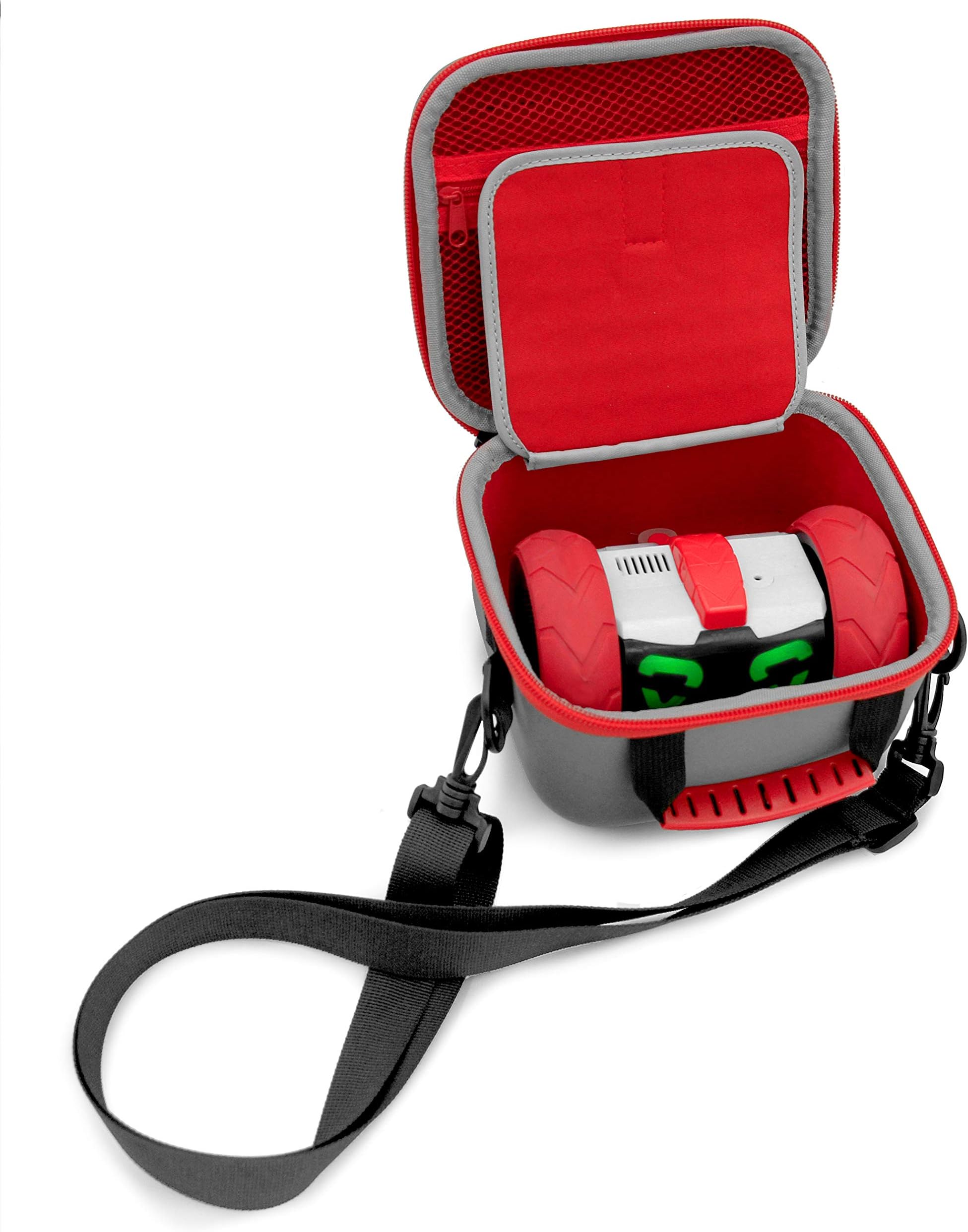 Casematix Robot Box Case Compatible with Really Rad Robots Turbo Bot Remote Control RC Robot and Controller , Includes Carry Shoulder Strap
