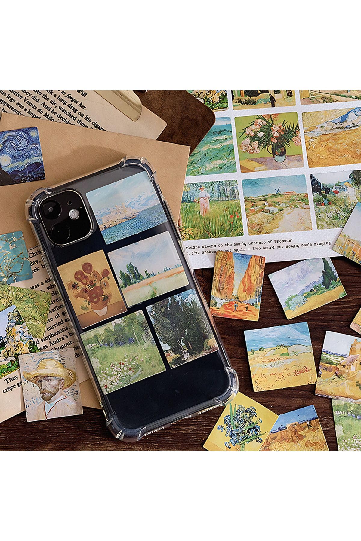 GUGUK Van Gogh Temalı 45 Adet Sticker Seti • Bullet Journal