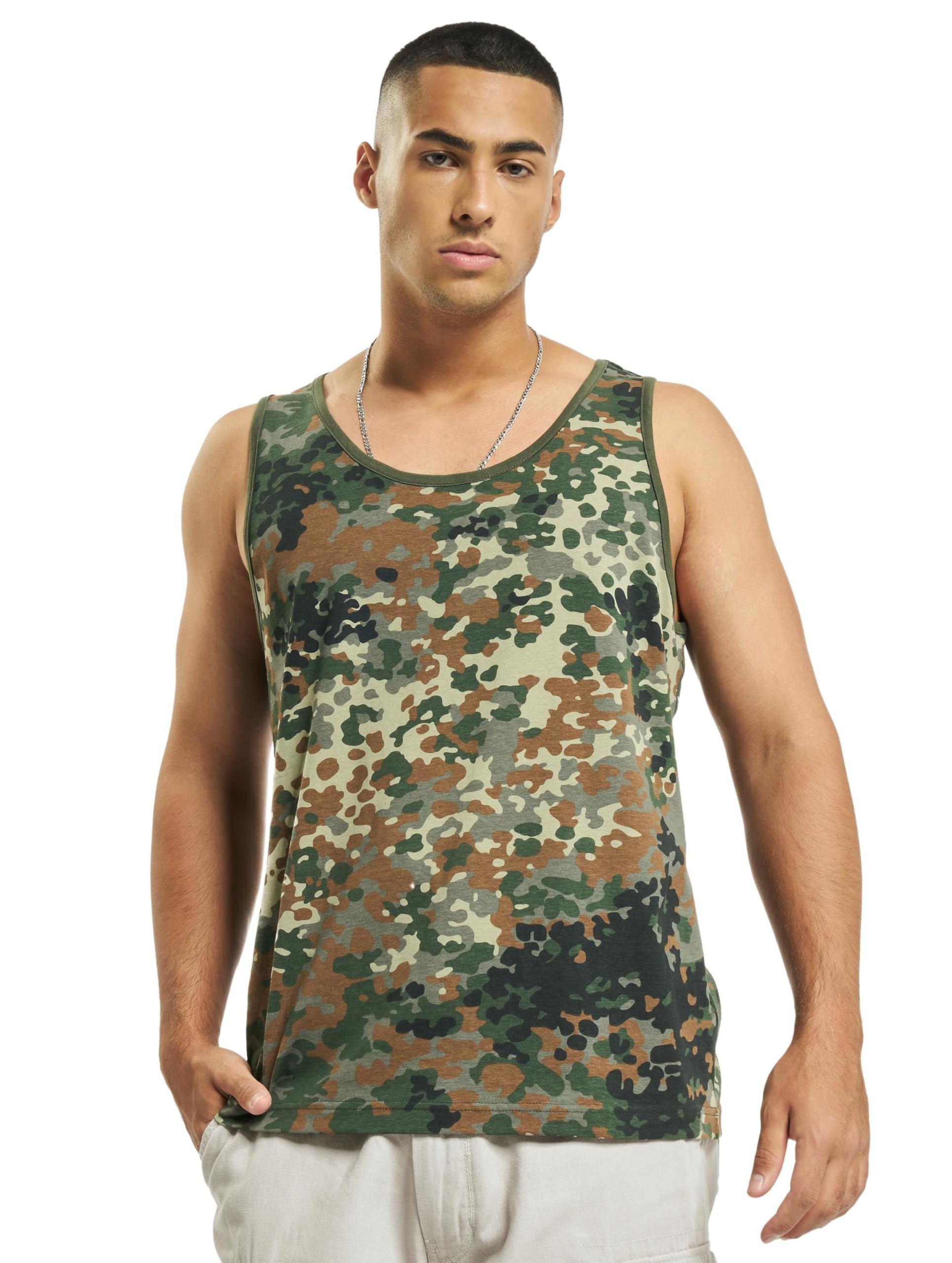 Brandit Tank Top – Flecktarn, Größe 5XL, ärmellos