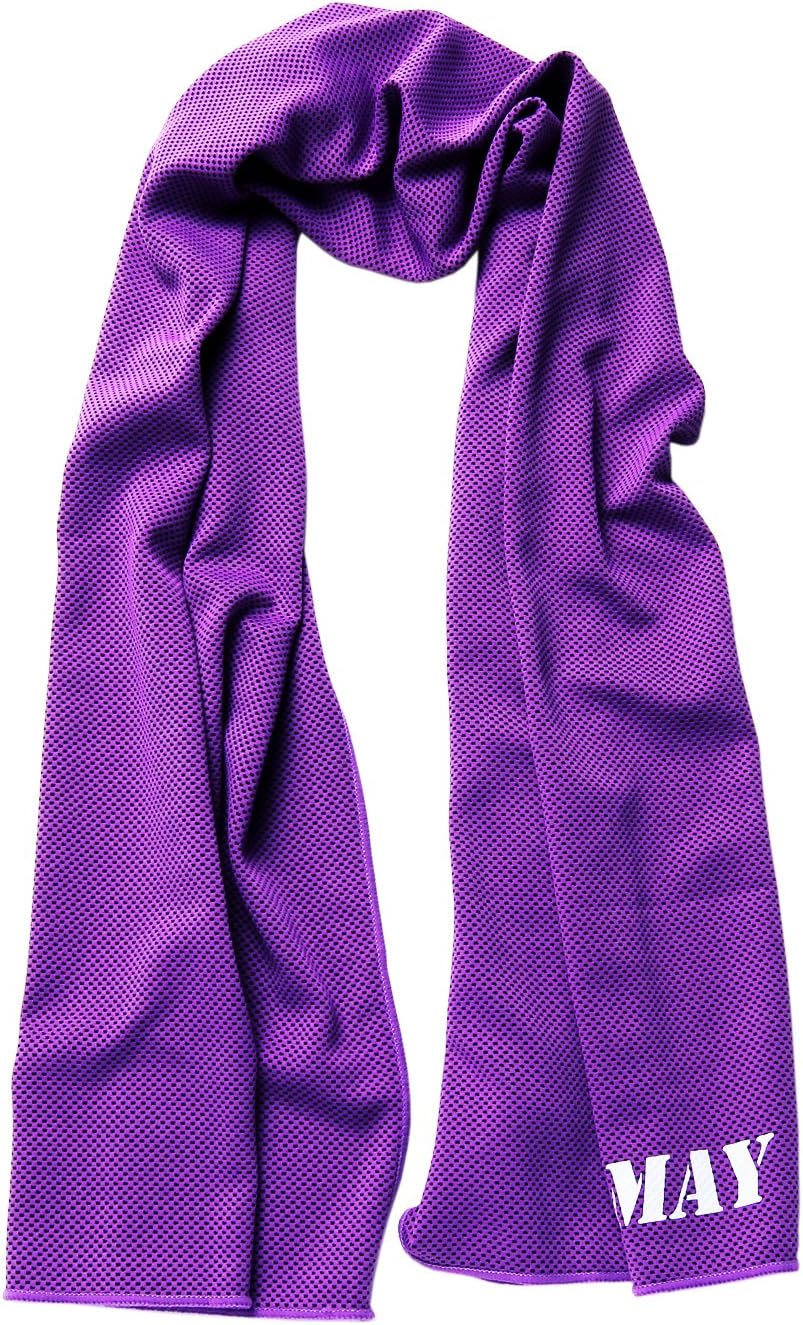Microfibre Gym Towel, 100X30CM Golf Ice Towel,Yumay Cooling Towel for Personal Care,Camping,Travel,Swim,Fitness,Kitchen.