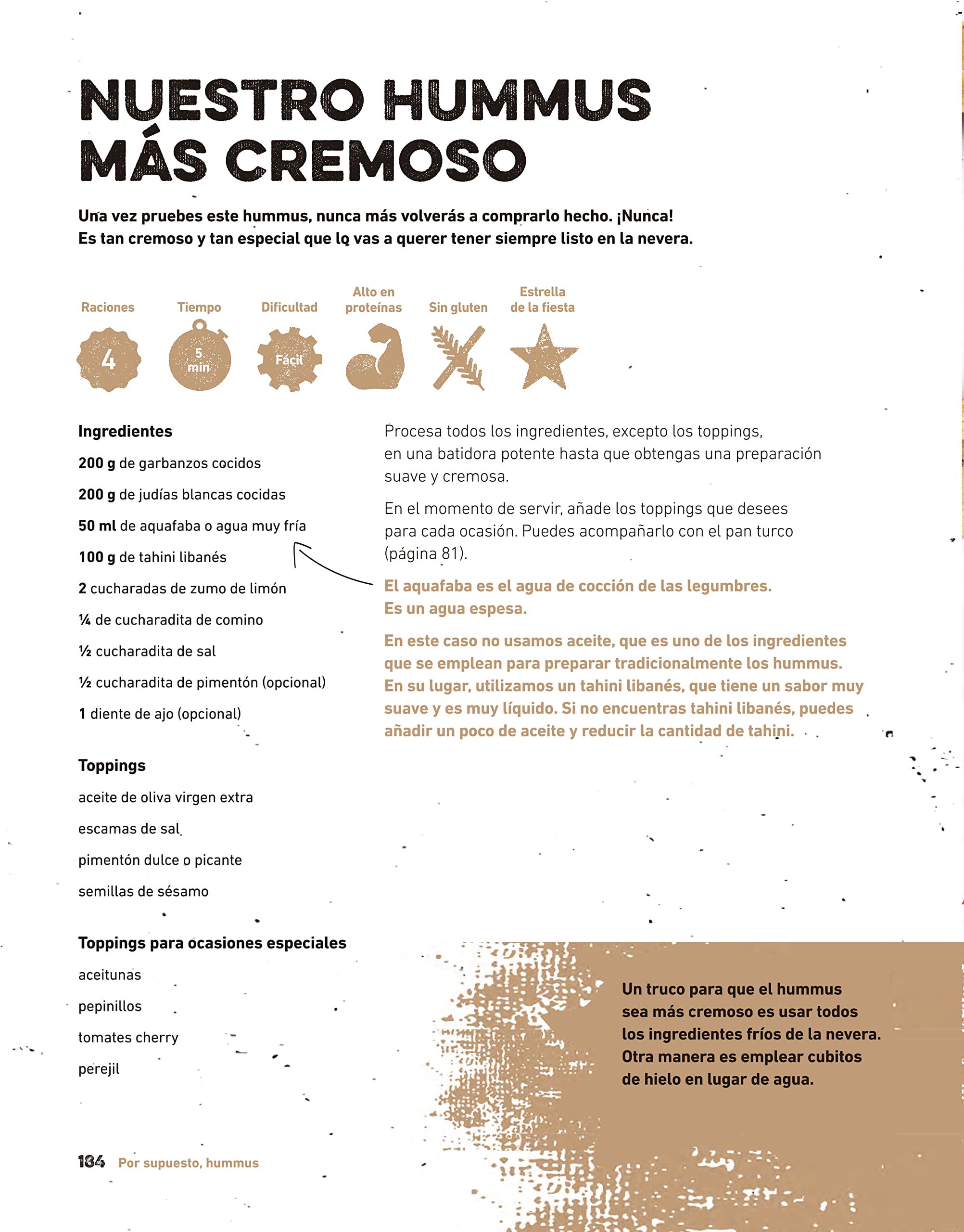 Mucho más que hummus. 100% vegetal (LAROUSSE - Libros Ilustrados/ Prácticos - Gastronomía)