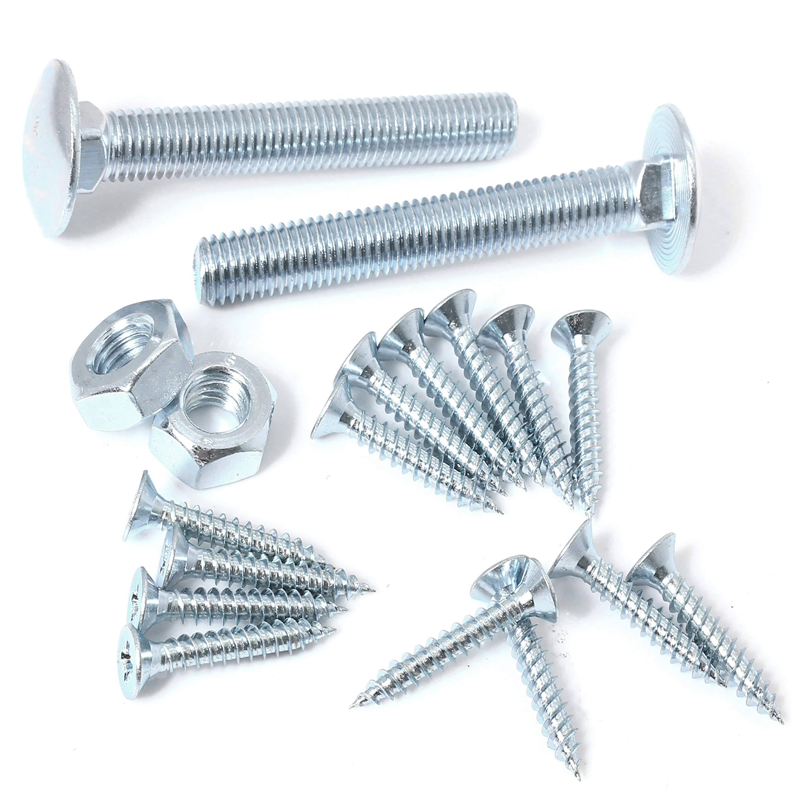 14pc Replacement Gate Fittings for 250-450mm Hook & Band Hinges, Assorted Bolts, Nuts & Screws