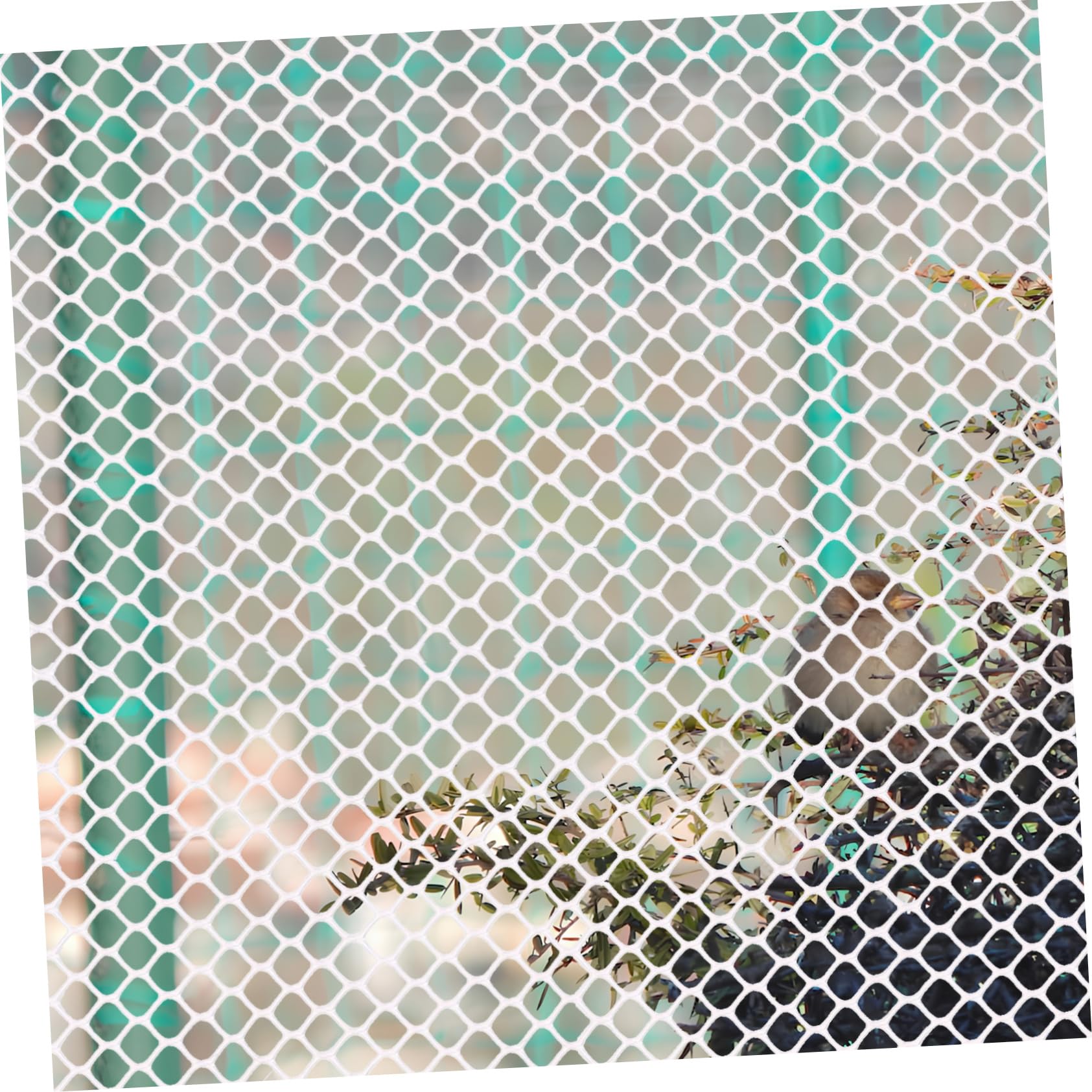 Weißes Balkon Sicherheitsnetz aus Atmungsaktivem Pe mit 8mm Feinem Maschendesign Einfache Installation für Balkon und Treppengeländer zum Schutz von Kindern und Haustieren