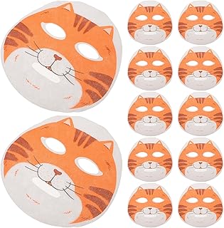 Operitacx 50pcs Disposable Cat Animal Face Ma...