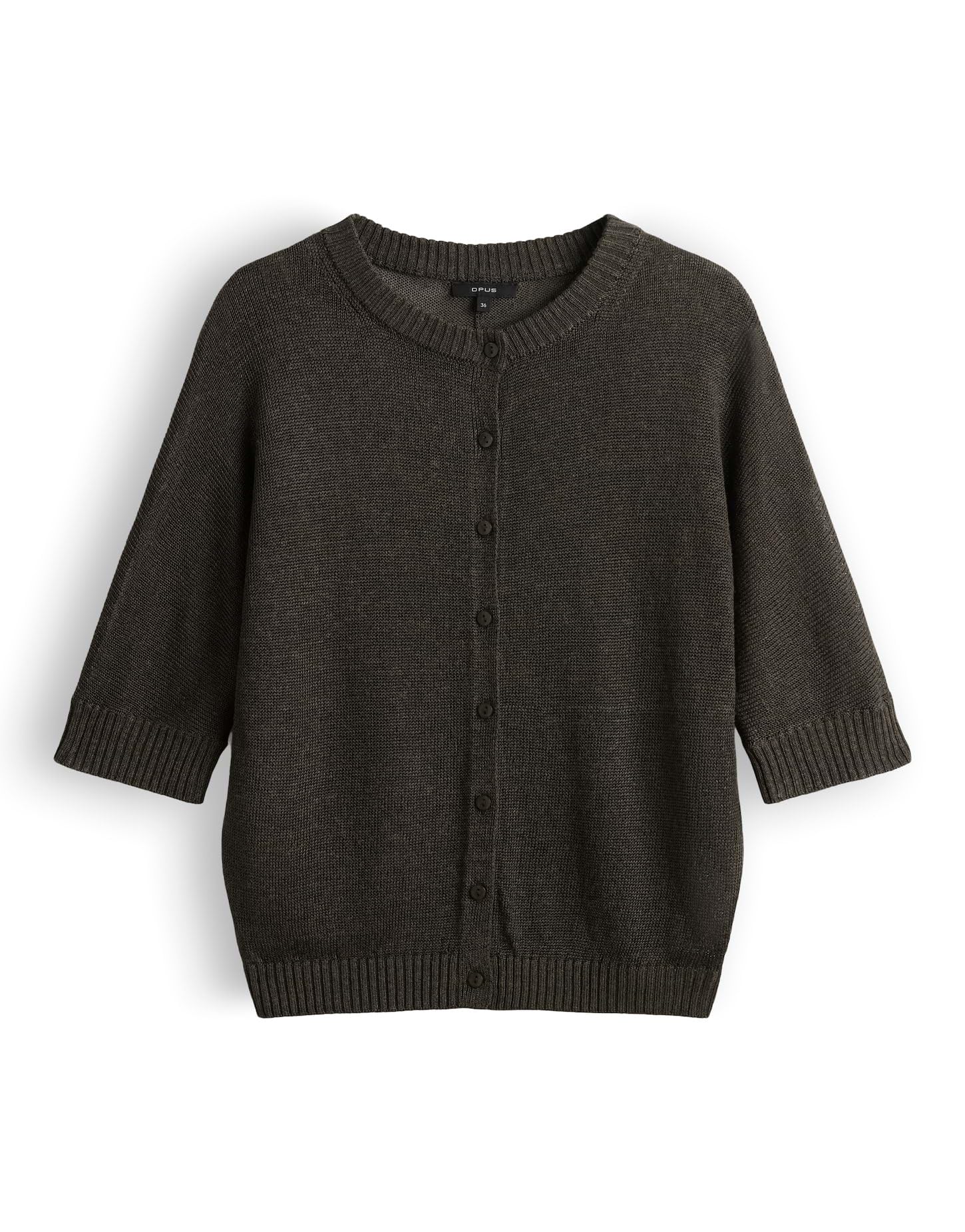 OPUS Damen Strickjacke | Cardigan aus softem Feinstrick Slim Fit