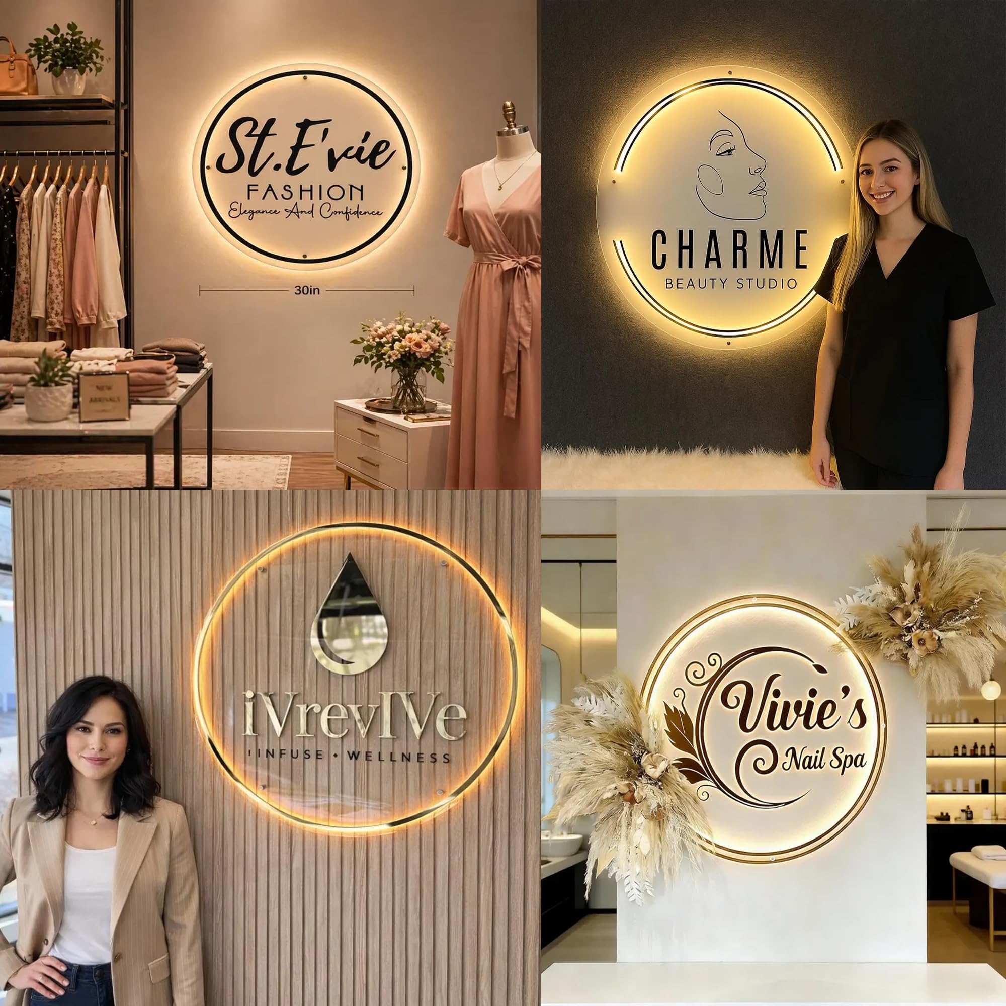 Personalisiertes LED Neon Logo Schild, Dimmbare Personalisierte Neon Leuchtreklame mit Firmenlogo, Neon Schild Personalisiert Logo, Shop, Café, Bar & Büro, Firmenlogo