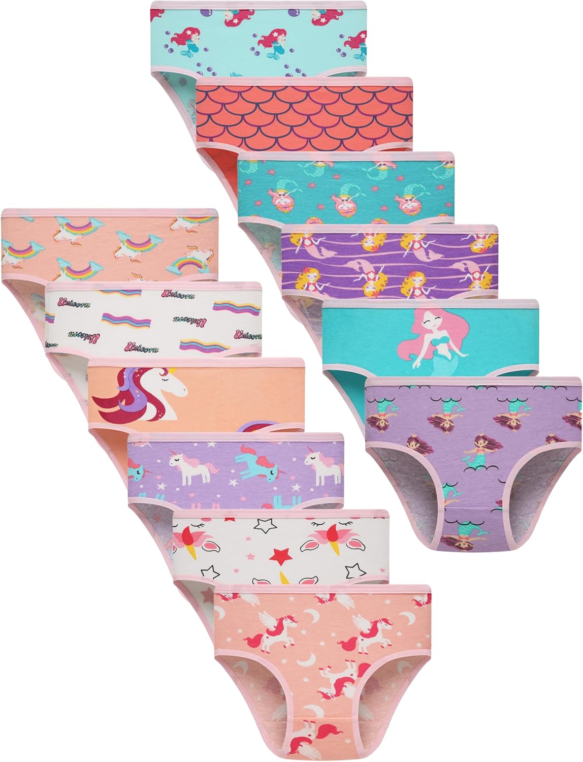 Sladatona Girls Underwear Soft Kids Briefs And Comfortable Panites