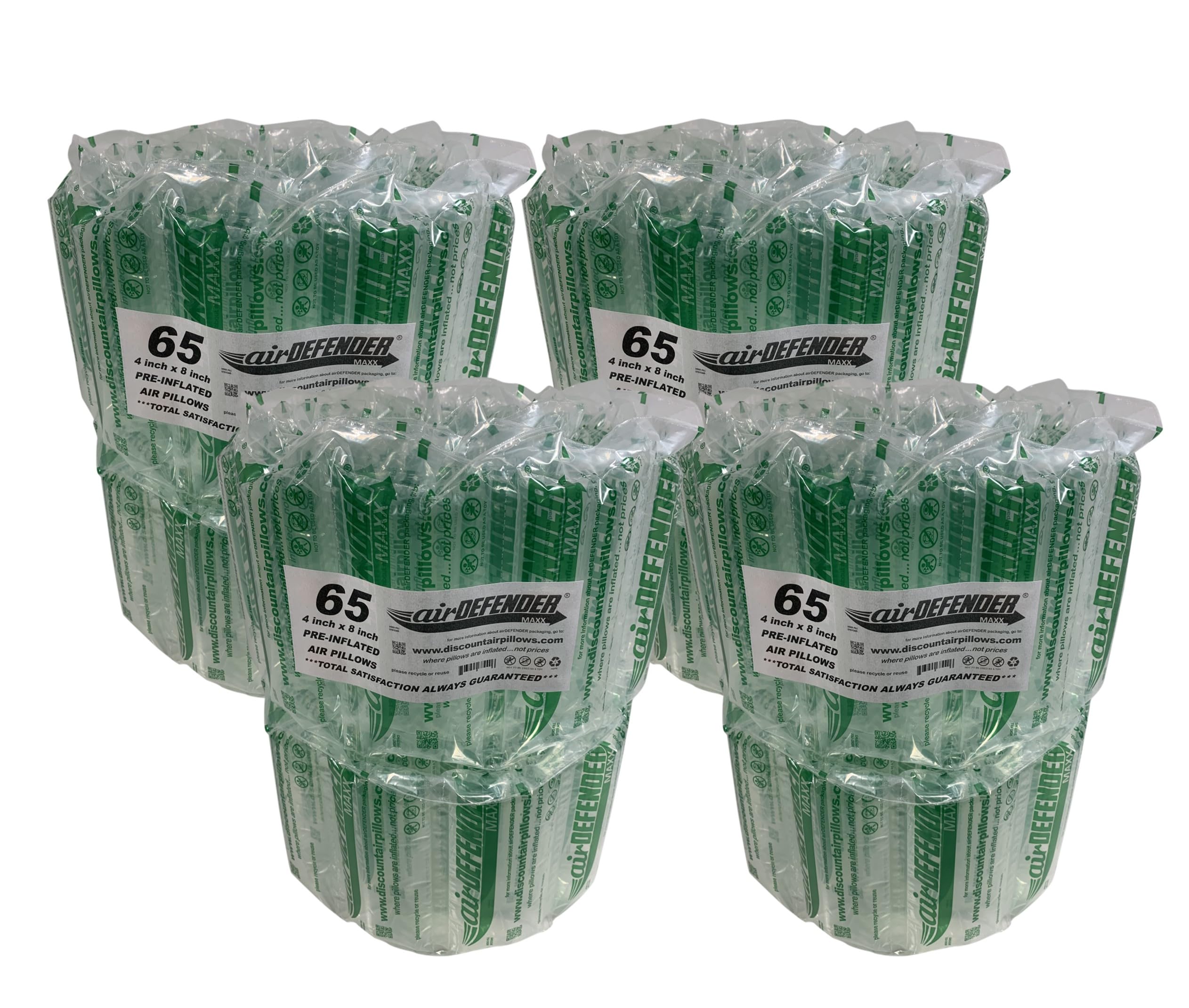 airDEFENDER260 count 4x8 MAXX air pillows 32 gallon 4.26 cubic feet void fill cushioning shipping packing package
