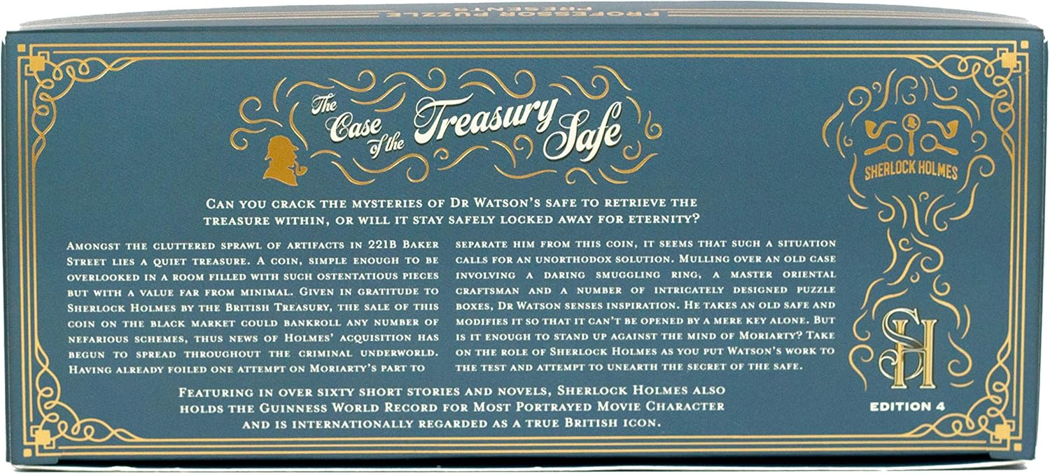 Sherlock Holmes - The Case of The Treasury Safe - Mystery Quiz Game/Brain Teaser Puzzle by Professor Puzzle : Toys & Games