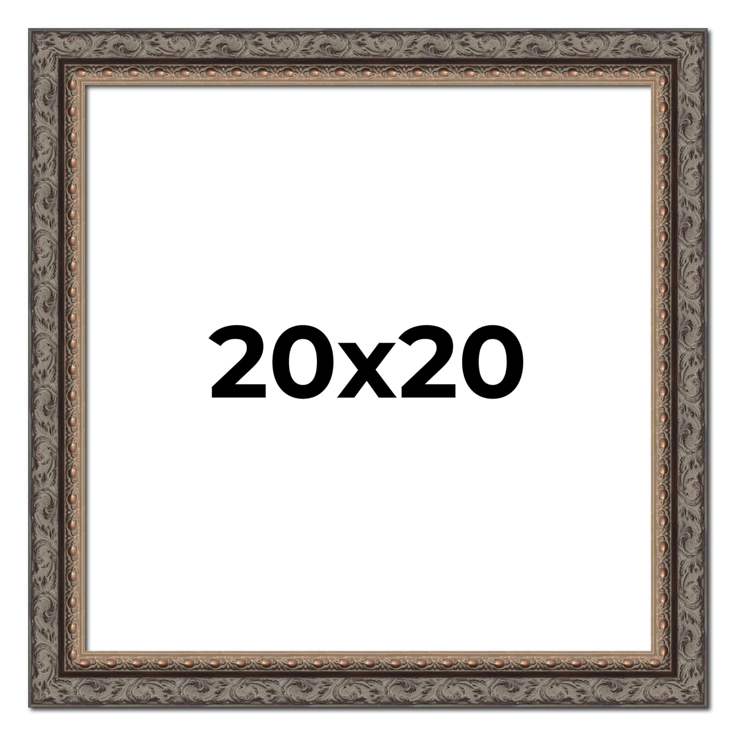 Amazon.com: 20x20 Frame Black and Gold Ornate Fitz Solid Wood