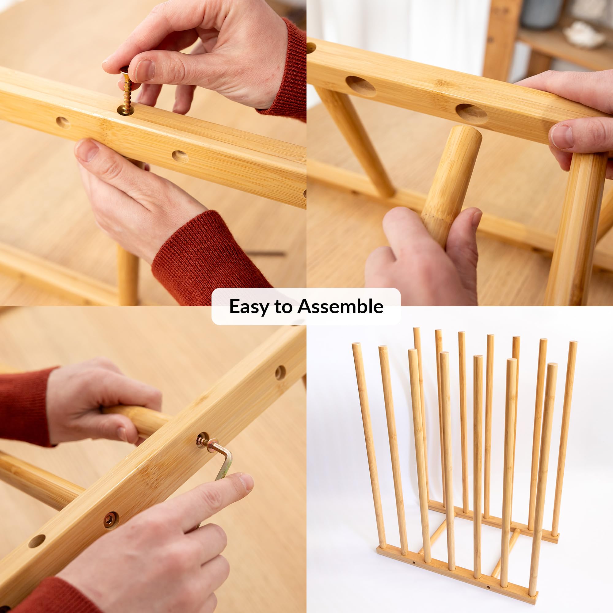ODOXIA Scaffale per opere d'arte | Conservare le opere d'arte in modo sicuro | Porta disegno | Ottimizzare lo spazio artistico | Deposito in legno di bambù per disegni Art storage rack