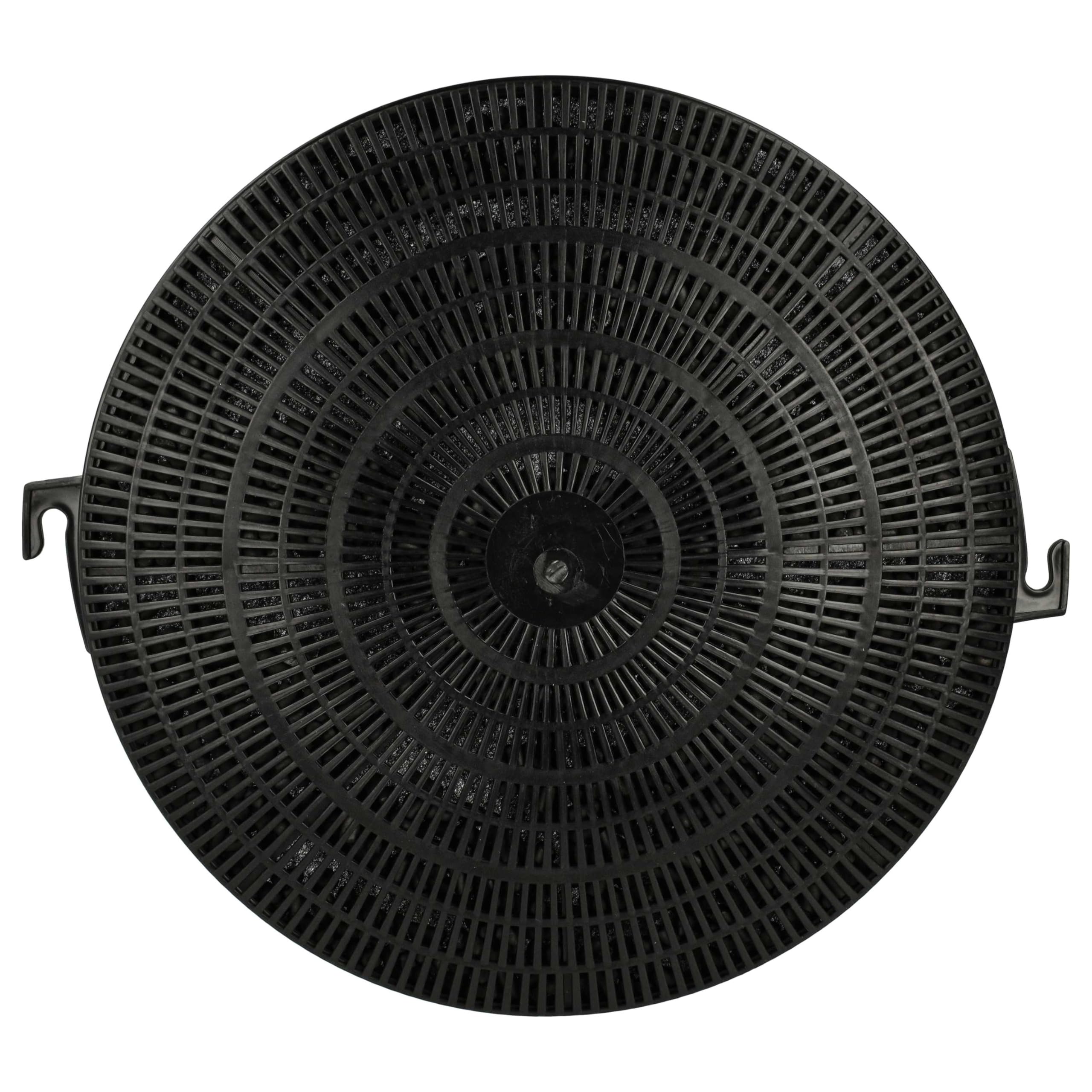 vhbw 10 x filtr z węglem aktywnym kompatybilny z Faure CHM161W 94264052100 okapy kuchenne - 21 cm