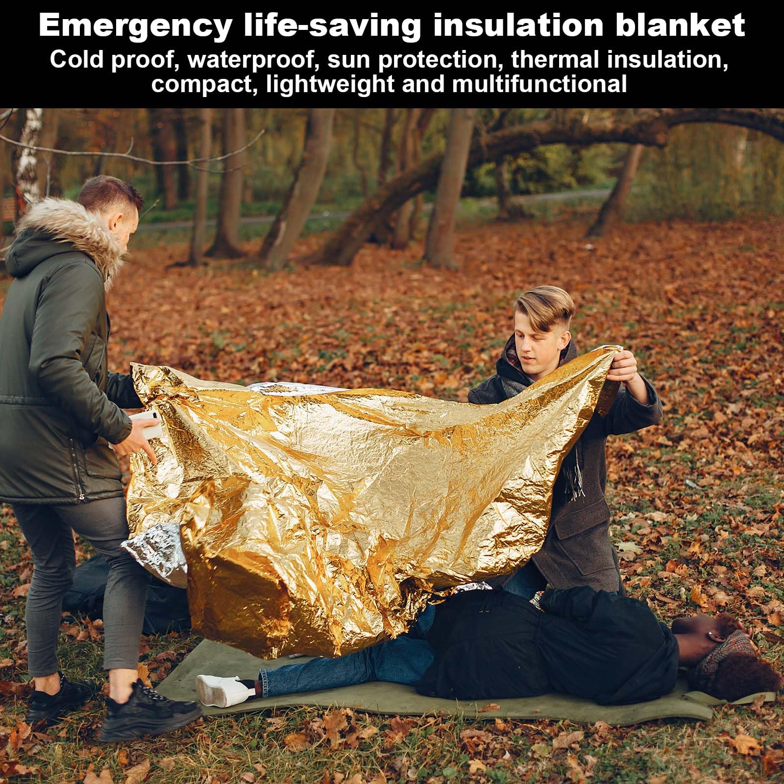 Colexy Manta De Emergencia Manta Termica Supervivencia 210x160cm, Manta Termica Primeros Auxilios, Manta De Rescate, Oro Y Plata, Manta Isotermica Supervivencia, Manta Emergencia Reutilizable (8)