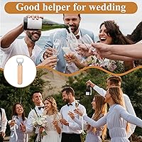 Vista 5 de Abrebotellas a granel con mango de madera, acero inoxidable, resistente, grabable, para fiestas, bares, restaurantes, cocina, festivales