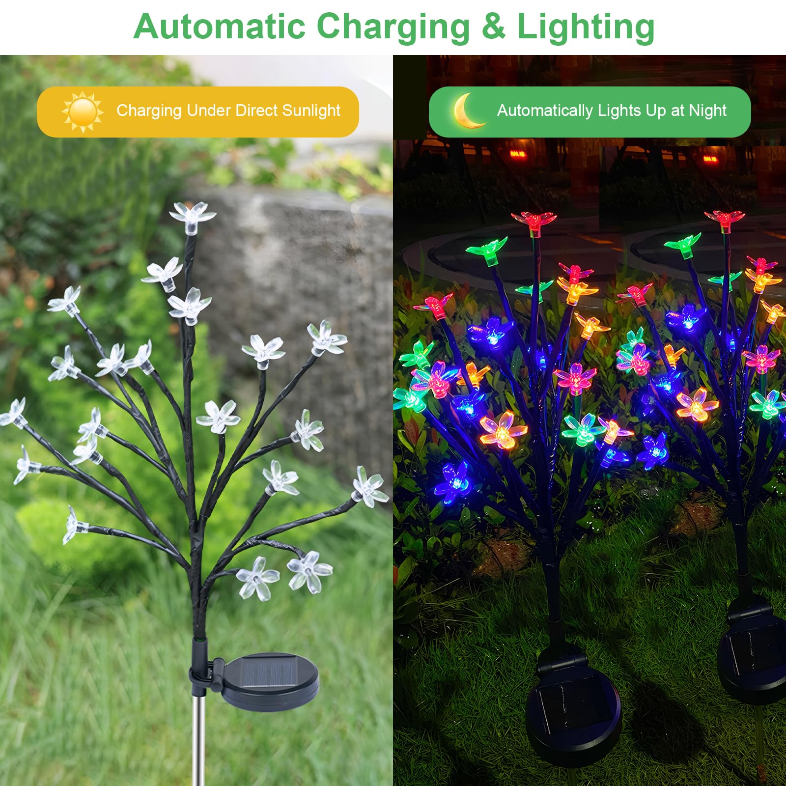 Toddmomy Solar-Gartenleuchten Set – 4 Stück, Ananas & Kaktus Design, LED, IP55 Wasserdicht, Für Beete & Terrasse