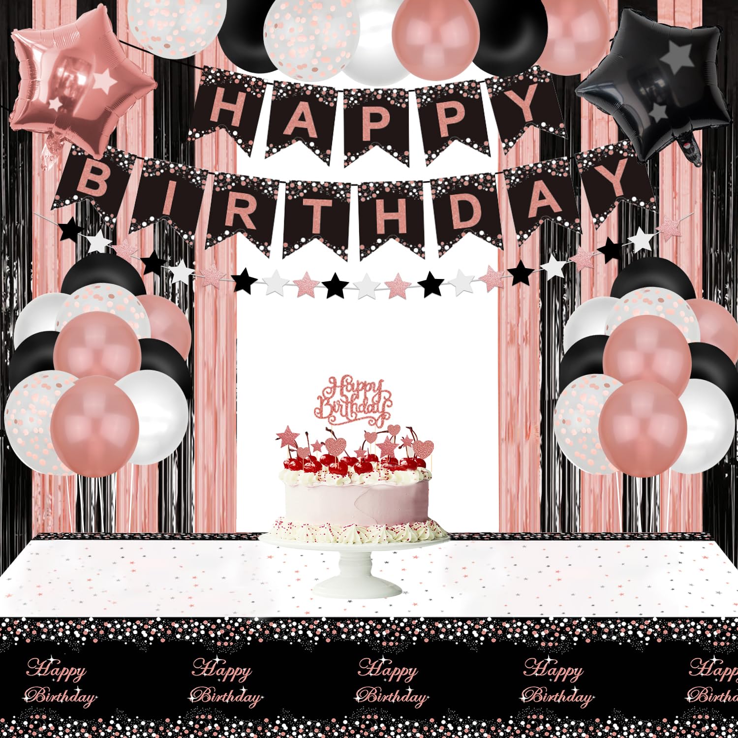 Deco Anniversaire Décorations D'anniversaire Roses Pour Les Femmes