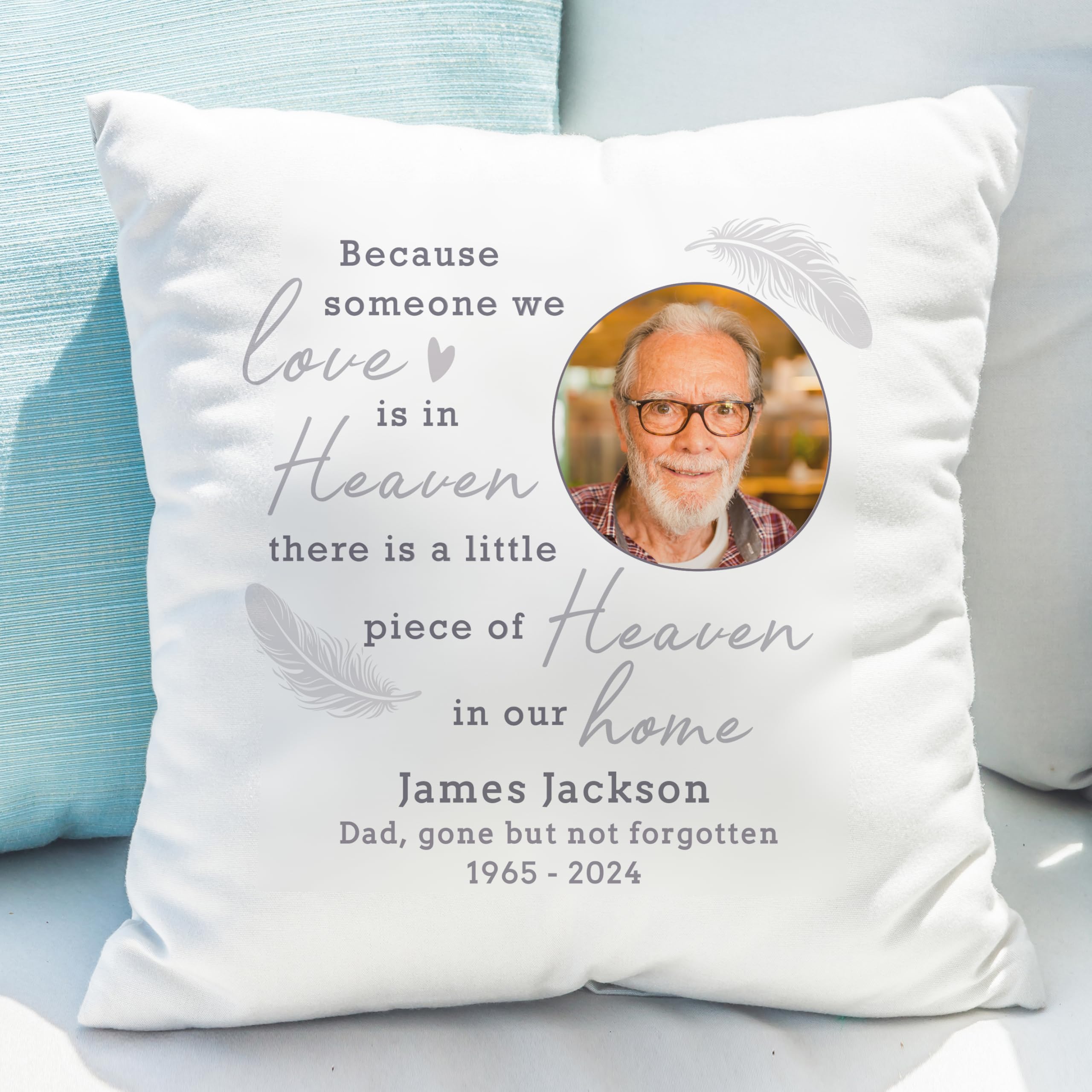 Rackhams Personalised Memorial Photo Upload Cushion