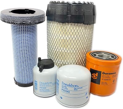 CFKIT Filter Kit Compatible with Bobcat S650 T650 S630 T630 Excluding Tier 4 Engine 5 Filters