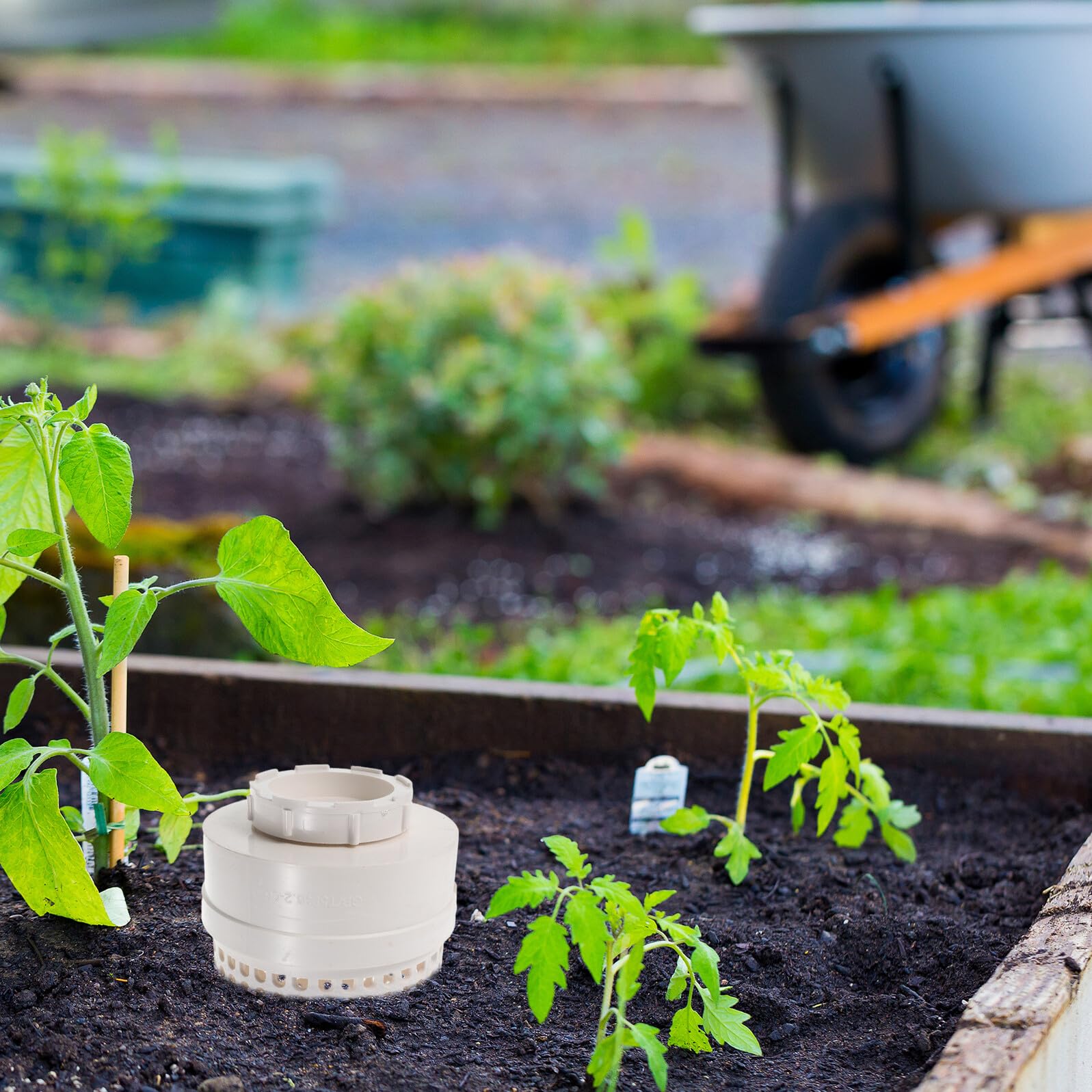 Contenedor de Humus de Lombriz de Plástico Blanco para Compostaje | Torre de Lombrices, Uso Interior y Patio, Residuos de Cocina y Vegetales, Resultado Nutritivo