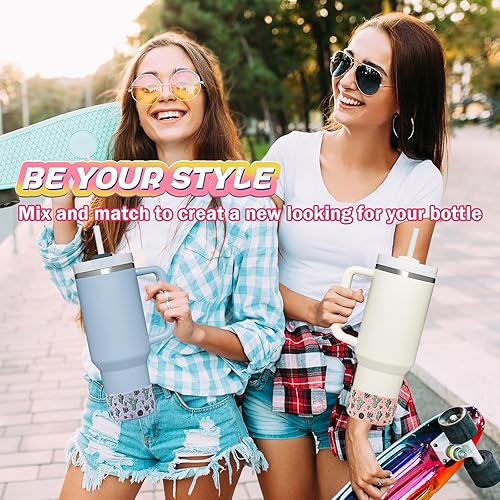 Miniatura 9 de 2 fundas protectoras de vaso para Stanley Quencher Adventure de 40 onzas y Stanley IceFlow de 20 onzas 30 onzas y compatible con botella de agua