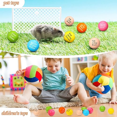Miniatura 5 de Aoriher 36 bolas motivacionales para el estrés, bolas coloridas para el estrés, citas a granel, juguetes inspiradores divertidos de espuma, regalos