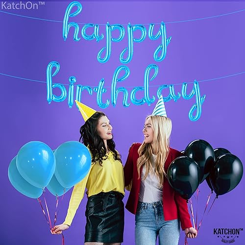 Miniatura 6 de KatchOn, Cartel dorado de globos de feliz cumpleaños  16 pulgadas  Globo de feliz cumpleaños para decoraciones de fiesta de cumpleaños  Cartel de