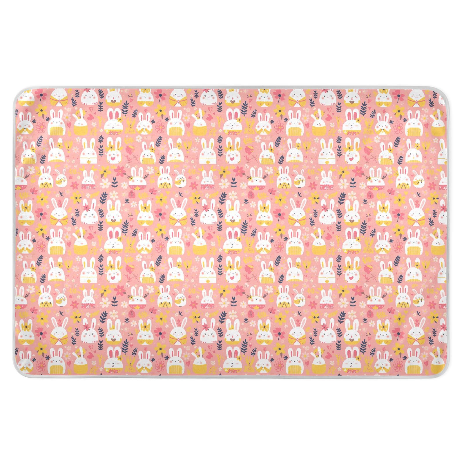 Bunny Hotpink Potty Training Pad Highly Absorbent Bed Wetting Pads Portable Incontinence Pads for Toddler Kids , 52