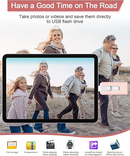 Miniatura 4 de Sunany Unidad flash de 512 GB, memoria USB USB de alta velocidad, almacenamiento externo, memoria USB para fotos, para teléfono, pad, Android, PC y