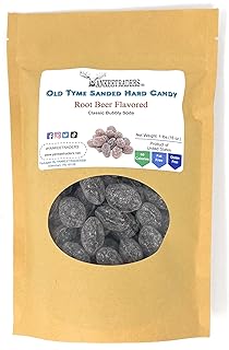 Yankee Traders Old Tyme Sanded Hard Candy, Root Beer, 1 Pound
