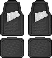 Vista 8 de CAR PASS - Juego de tapetes, impermeables, duraderos, para todo tipo de clima, para la mayoría de los vehículos, 4 piezas, rosa