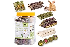 50-60 PCS Natural Rabbit Chew Toys: The Perfect Treat for Your Bunny Friends
