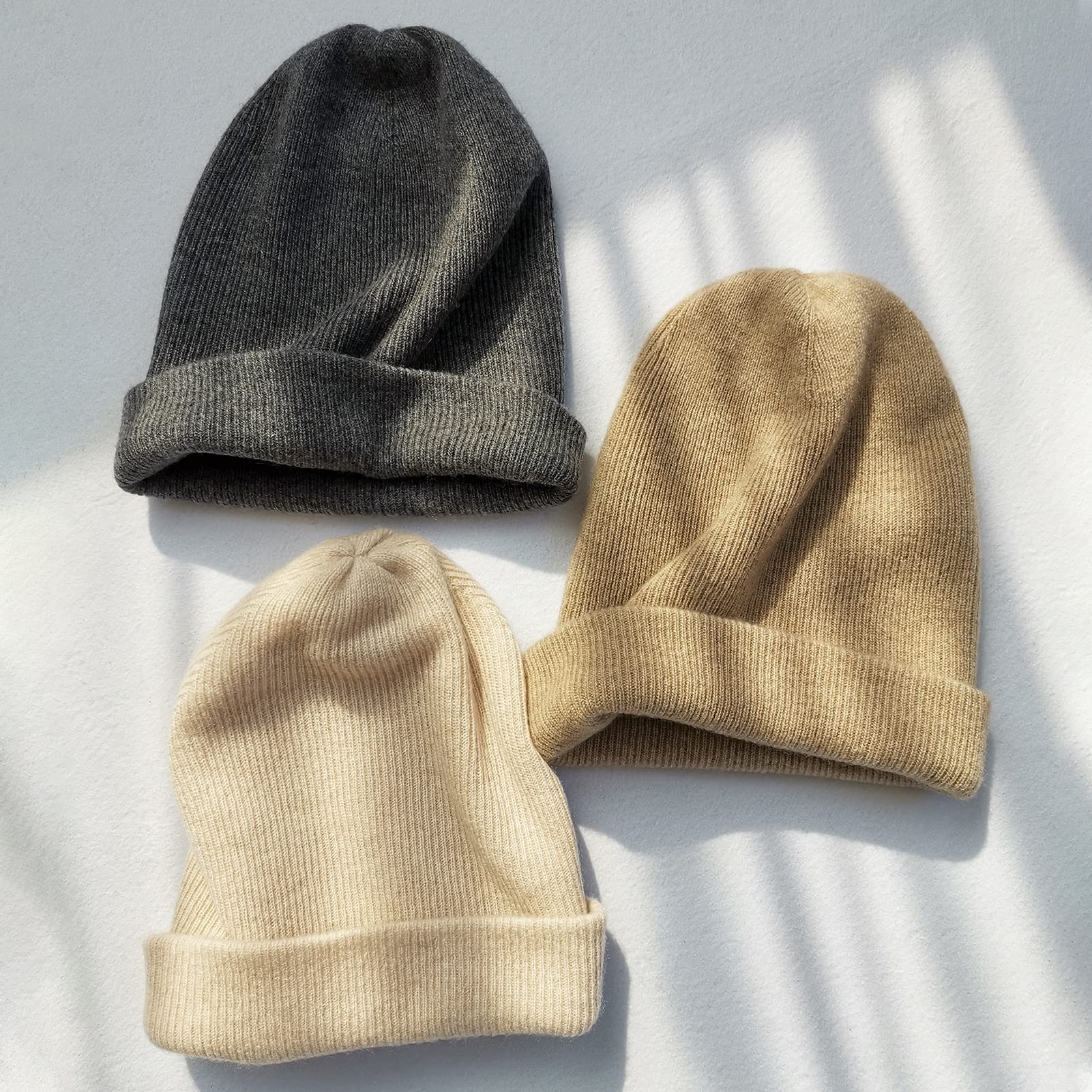 Gorro de Invierno Tejido para Hombre y Mujer, Gorro Grueso de Cachemira 100%, Gorros Unisex térmicos a Prueba de Viento Household faucets