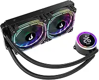 Water Cooler 240mm | Rise Mode | Aura Ice Black Argb