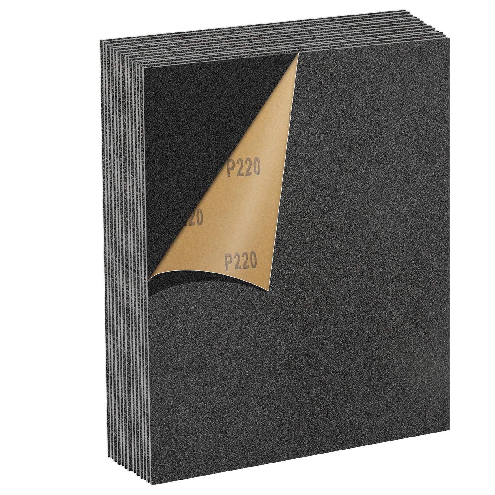 MOGRQAP 12 Sheets 220 Grits Sanding Paper