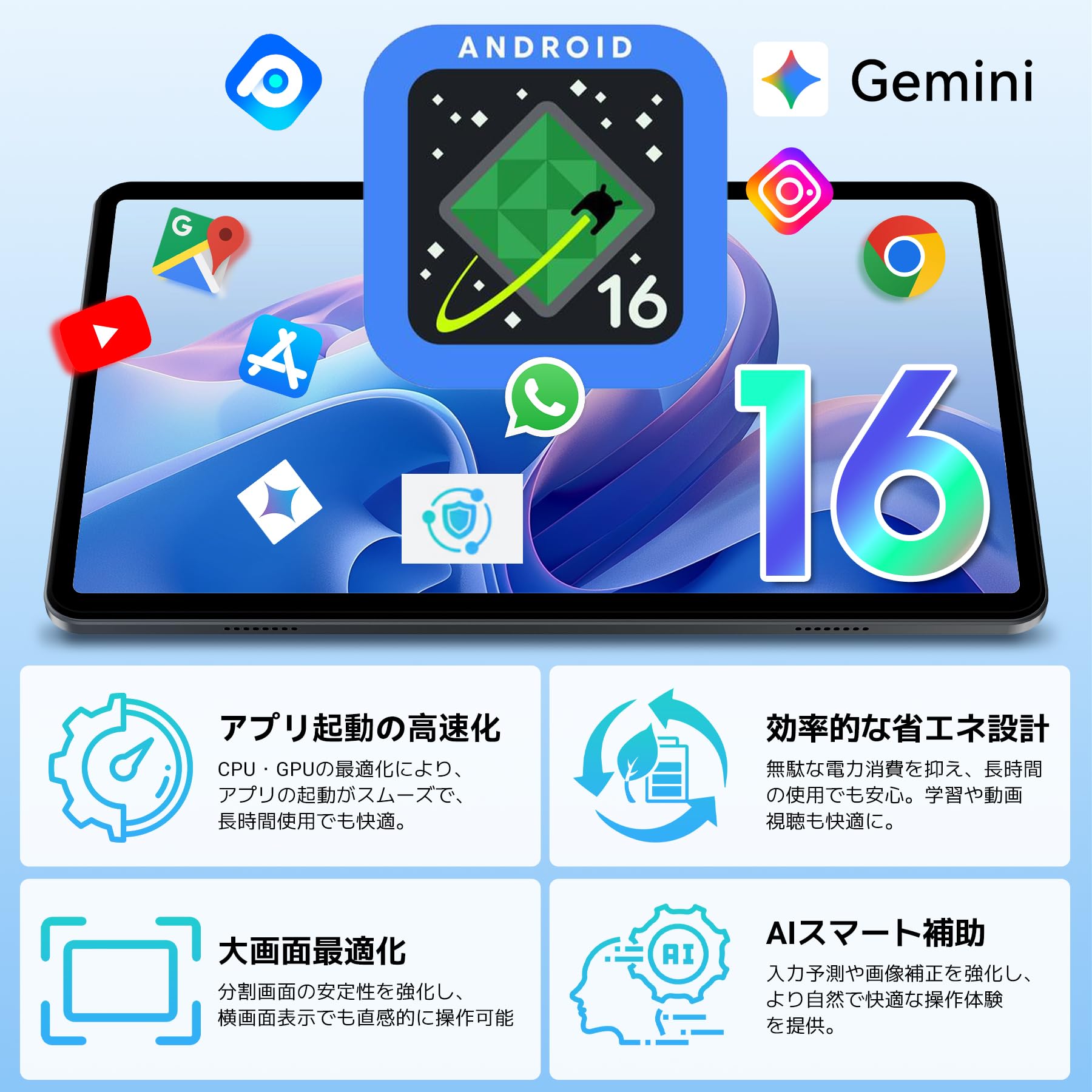 Amazon.co.jp: 【Android16 タブレット AI最適化OS 新登場】TABWEE T80