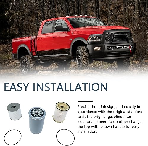 Miniatura 7 de 6.7L CUMMINS - Filtro de combustible para motor diésel, separador de agua, juego de filtro de aceite, repuesto para Dodge Ram 2500 3500 4500 5500