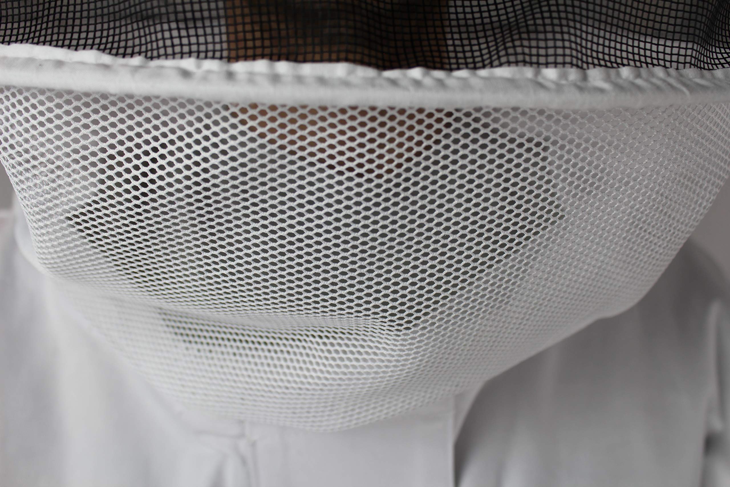Bekleidungsqualität für Imker: Imkeroverall, Imkeranzug, 100% atmungsaktive Baumwolle - Sicherheit + Komfort; erhöhter Bewegungsradius | Gr. 5XL